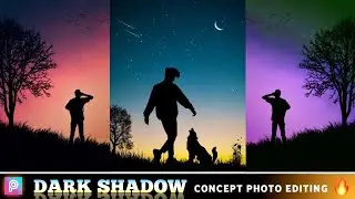 Picsart Dark Shadow Photo Editing Tutorial || Silhouette Effect Photo Editing in Picsart ||zm__editz