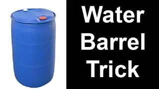 Water Barrel Trick For Frame Tents.