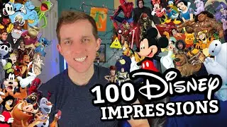 100 DISNEY Voice Impressions in 6 minutes
