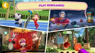 ✨Masha and the bear friends Play Masha mini games.  #mashaandthebear