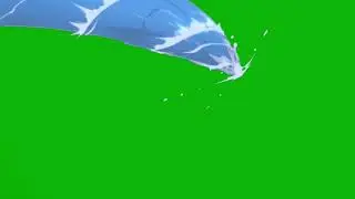 Water splashes Green Screen - HD