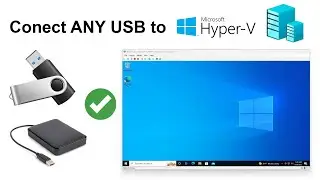 How to connect ANY External USB to Hyper-v virtual machine (Mass Storage Disk / Flash Drive)
