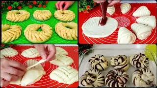 ГЕНИАЛЬНО И ПРОСТО! ТОП 4 ВКУСНЫХ, КРАСИВЫХ БУЛОЧЕК НА КАНАЛЕ Вкусно С Узбечкой!