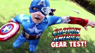 Little Flash Tests Captain America Gear!
