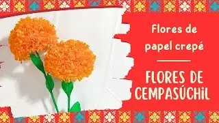 FLORES DE CEMPASÚCHIL / FLORES DE PAPEL CREPÉ