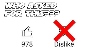 Youtube just removed the dislike button...