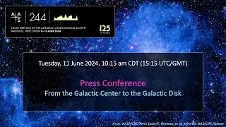 AAS 244 Press Conference: From the Galactic Center to the Galactic Disk