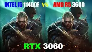 R5 3600 vs i5 11400F - RTX 3060 - Gaming Comparisons