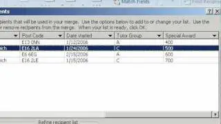 Email Mailmerge using Excel and Word
