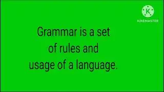 GRAMMAR MEANS