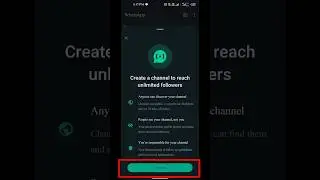 Haw to create WhatsApp channel, New setting