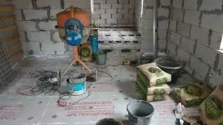 Электромонтаж и утепление пола в частном доме