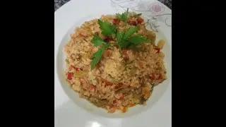 bol sebzeli lezzetli bulgur pilavı 