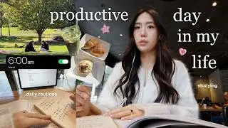 productive 6am day in my life | first week of language school, study, daily routines, cafe hopping
