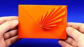 The envelope of A4 paper with their hands. How to make a beautiful envelope. Paper Envelope