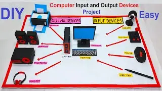 computer input and output devices project model - diy - simple and easy | howtofunda