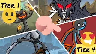 Chaos melee units from Tier 1 to 4!!! (Stick War 3)