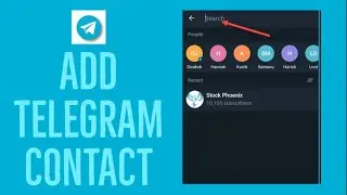 How To Add A Contact on Telegram | Telegram Tutorial 2021