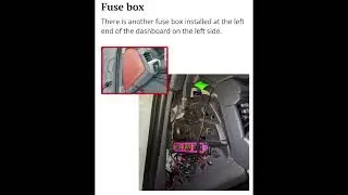 Audi A5 F5(2017-2024) Fuse box and relay location