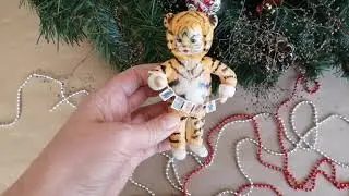 Обзор ватной игрушки для ярмарки мастеров.
