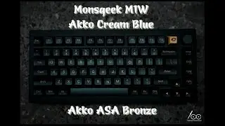 Monsgeek M1W with Akko Cream Blue