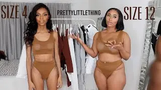 SIZE 4 v 12 TRY ON SAME PRETTY LITTLE THING OUTFITS | WINTER TRY ON HAUL