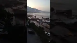 Video detik-detik Tsunami Setelah Gempa Di Sulawesi 2018