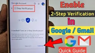 Google 2 step verification ! 2 step verification gmail