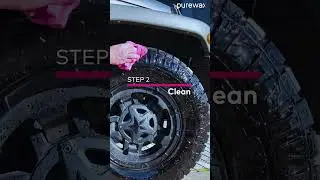 Restore deep shine on dull tyres with PureWax Premium Dressing