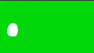 Snowball hitting object greenscreen free to use
