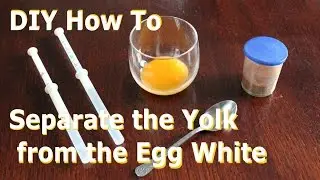 DIY Egg Tempera - How To Separate the Yolk from the Egg White (Home Made)