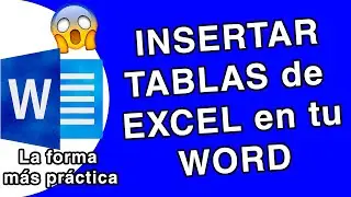 Como INSERTAR una TABLA de EXCEL en WORD