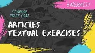 ARTICLES | ANSWERS FOR EXERCISES | TS INTER | INTER FIRST YEAR | ENGLISH | GRAMMAR | JR INTER |