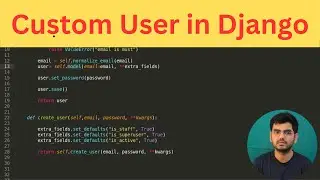 How to create custom user in django || Hindi