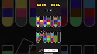 Прохождение Water Sort Puzzle level 113 👍🏻👍🏻👍🏻