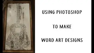 Making a word art file with Photoshop