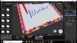 How to make writing text animation in  #blender 2.80.