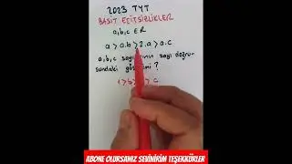 2023 TYT Matematik Eşitsizlikler ☑️💯🔥