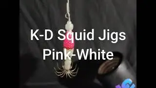 K D Squid Jigs   Pink White