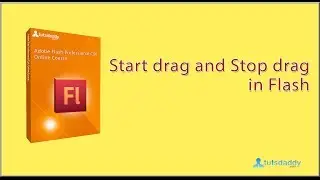How To Use Start Drag and Stop Drag ActionScripts in Flash CS6 Tutorial