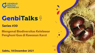 GenbiTalks Series #30 Mengenal Biodiversitas Kelelawar Penghuni Gua Kawasan Karst