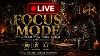 🔴LIVE 🔴  Epic Music for Focus 24/7 🔥LIVE  Deep Work, Study & Gaming