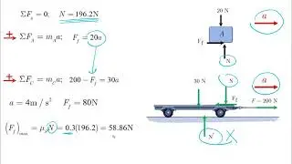Force and Acceleration - Problem 5 - Dynamics Tutorial