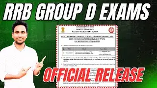 🔥 Big Breaking News RRB Group D Exam Dates Released 🔥 Official Dates Out