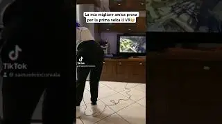 Voi lo avete mai provato?🤣🤣#gioco #paura #giochi #playstation #game #vr #bff #comedyvideo #amica