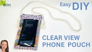 Crossbody Clear View Cell Phone Sling Pouch - Easy DIY