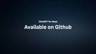 Boost Your Productivity with Chat GPT for Maya | Johannes Andersson | 