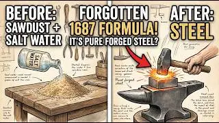 Turn Sawdust Into Steel With Salt Water. Lost Formula Since 1687