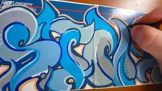 Water Flow Graffiti Piece Speed Art