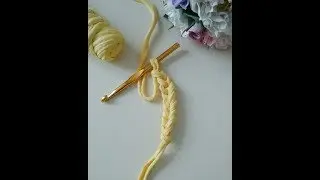 Цепочка из воздушных петель, вязание крючком